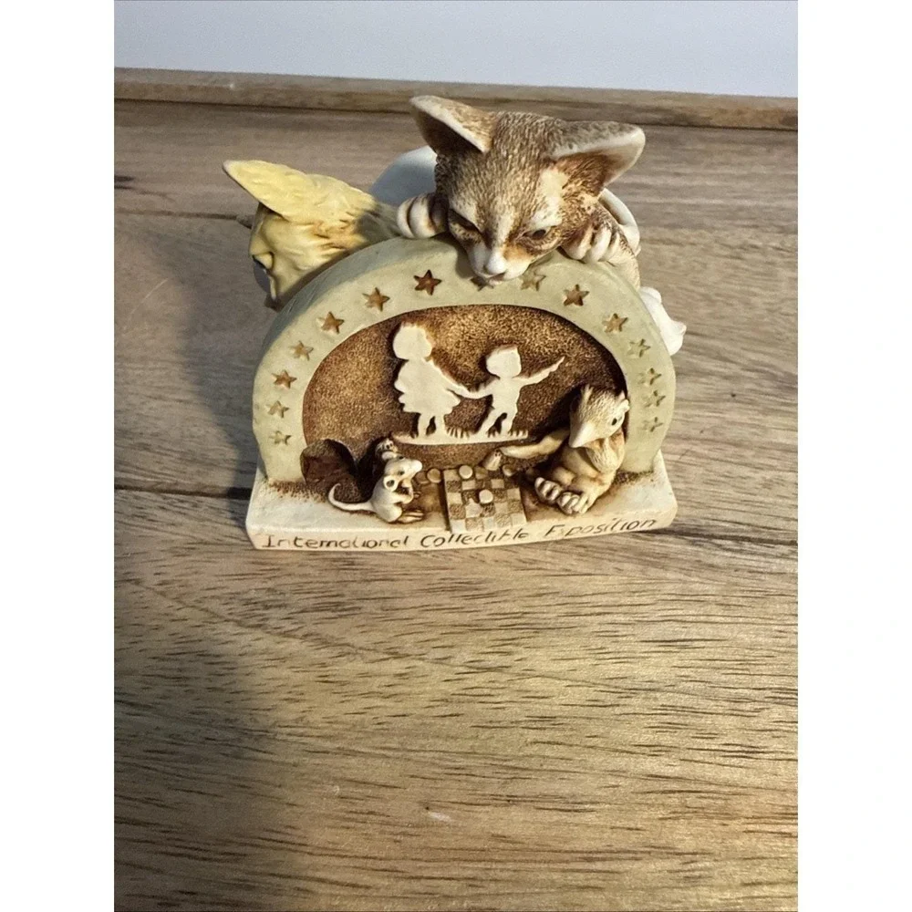 Harmony Kingdom 1998 Cats Mice Trinket Box Sneak Preview England Vintage 3